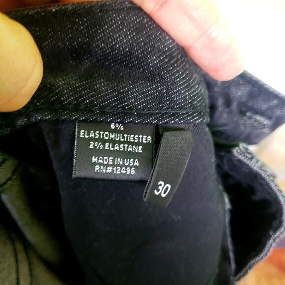 Parker Smith Women's Black Denim Distressed Jewel Patchwork Jeans sz 30 - Picture 3 of 11